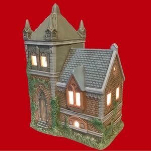 LEFTON VILLAGE HONEY BROOK HOLLOW 1993 Easter Spring Cottage Church